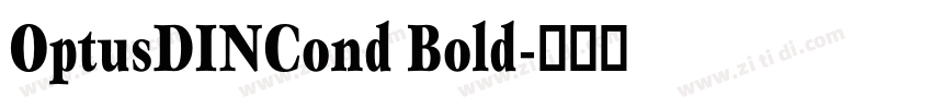 OptusDINCond Bold字体转换